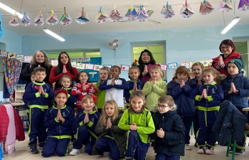 High Commissioner Gloria Gangte visited MRC St.Paul’s Bay Primary School for The Reading Ambassadors Program by National Literacy Agency, Malta.
