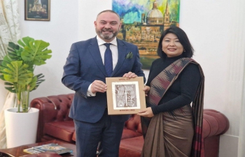  High Commissioner Ms. Gloria Gangte’s courtesy call on H.E. Dr. Owen Bonnici, Minister for the National Heritage, the Arts and Local Government
