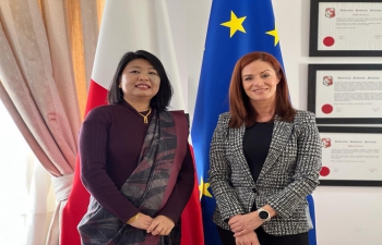 High Commissioner Ms. Gloria Gangte’s courtesy call on H.E. Dr. Miriam Dalli, Minister for the Environment, Energy and Enterprise