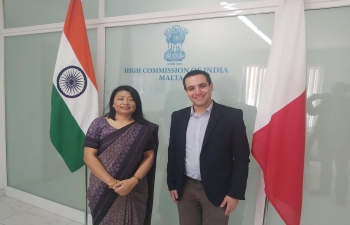 High Commissioner of India, Ms. Gloria Gangte met Mr. Michael Piccinino, Secretary General of Partit Nazzjonalista(PN)