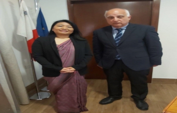 High Commissioner of India Mrs. Gloria Gangte called on Auditor General of Malta, Mr. Charles Deguara