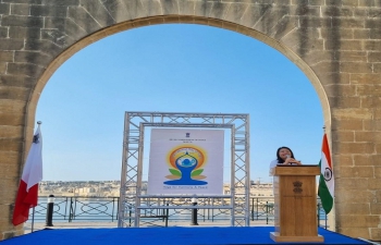 HCI Malta celebrated 9th International Day of Yoga (IDY2023) at iconic "Lower Barrakka Gardens" in historic Valletta.