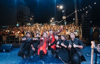 Indian musical band ‘Astitva' dazzled the audience at Destination North festival at St Paul’s Bay, Malta