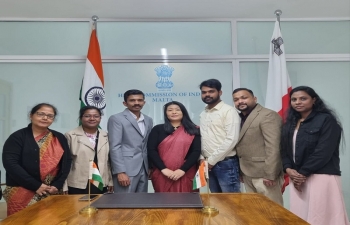 Members of Malta branch Overseas Indian Cultural Congress (OICC) called on High Commissioner