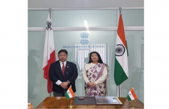 High Commissioner of India received Mr. Tadahiko Yamaguchi, Cd' A a.i., Embassy of Japan at the High Commission.