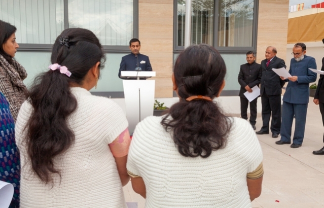 High Commissioner reading the Republic Day message of Hon’ble President of India