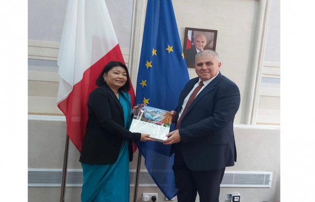 High Commissioner Ms Gloria Gangte’s courtesy call on H.E. Dr. Anton Refalo, Minister for Agriculture, Fisheries and Animal Rights